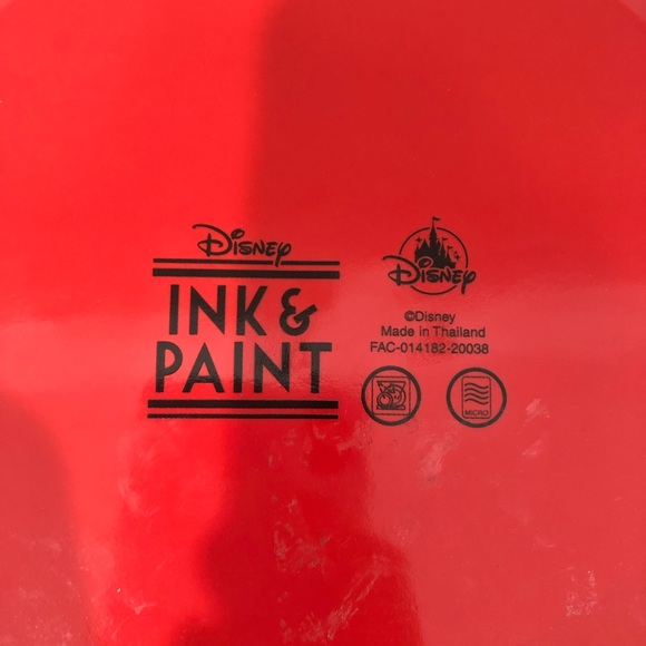 Disney Parks Ink & Paint Collection Large Red Ceramic Serving Bowl - Picture 7 of 7